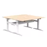 Bench vis-à-vis de 2 postes hauteur fixe goulotte incluse So Estella
