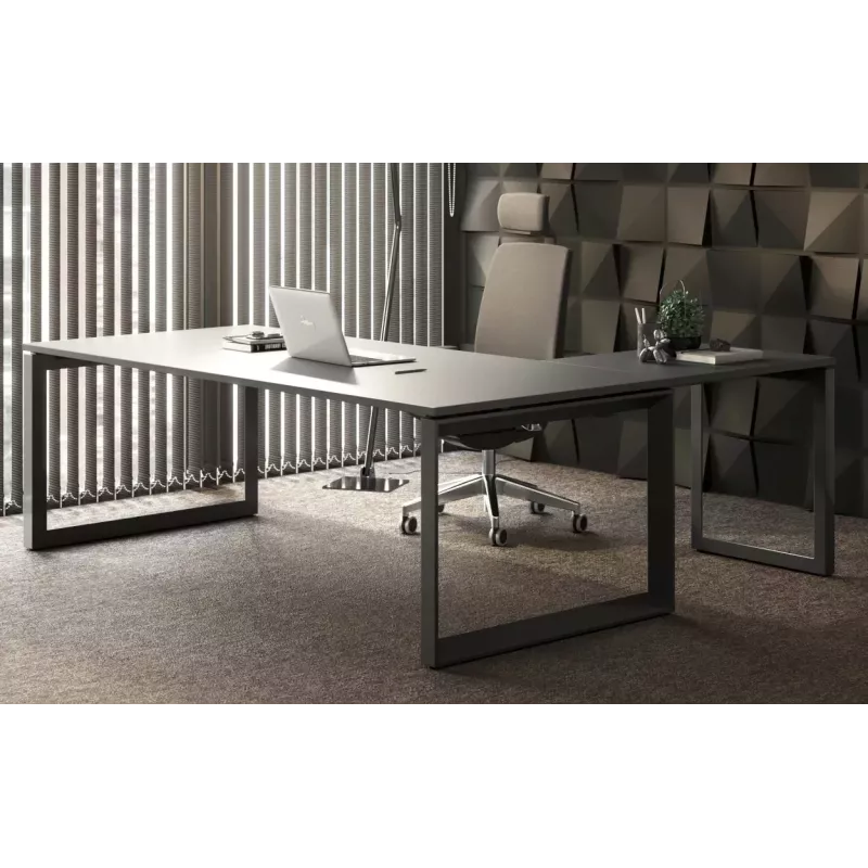 Bureau individuel avec retour piètement fermé So Sierro Bureau individuel avec retour piètement fermé So Sierro