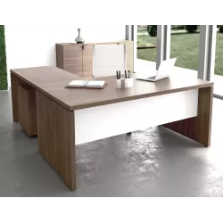 Bureau de Direction design italien avec retour et voile de fond So Terra