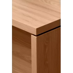 Bureau Exécutif design italien et meuble de service 2 caissons 3 tiroirs - 2 modules ouverts So Terra