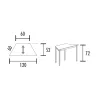 Table polyvalente trapézoïdale So Velada