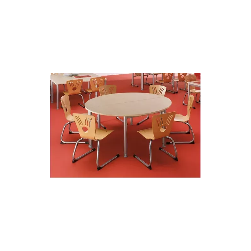 Table polyvalente demi-ronde hauteur fixe ou réglable en hauteur So Granada