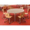 Table polyvalente demi-ronde hauteur fixe ou réglable en hauteur So Granada