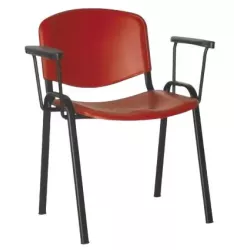 Chaise polyvalente empilable avec accoudoirs et tablette en option So Pistoia