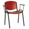 Chaise polyvalente empilable avec accoudoirs et tablette en option So Pistoia