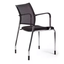Fauteuil visiteur avec accoudoirs et empilable So Côme