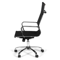 Fauteuil de Direction basculant - accoudoirs en aluminium poli - So Foggia