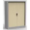 Armoire métallique - 3 étagères + penderie - rideau PVC - Hauteur : 160 cm So Salamanca