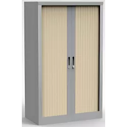 Armoire métallique - 3 étagères + penderie - rideau PVC - Hauteur : 160 cm So Salamanca