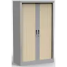 Armoire métallique - 3 étagères + penderie - rideau PVC - Hauteur : 160 cm So Salamanca