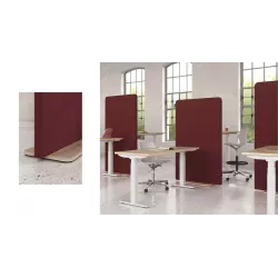 Cloison panneau acoustique vertical sur base plate So Montilla