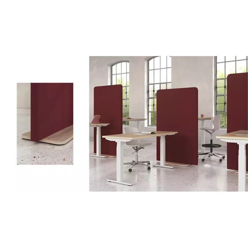 Cloison panneau acoustique vertical sur base plate So Montilla
