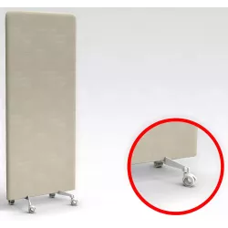 Cloison panneau acoustique vertical sur pieds hauts à roulettes So Oviedo