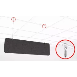 Panneau acoustique suspendu So Navarra