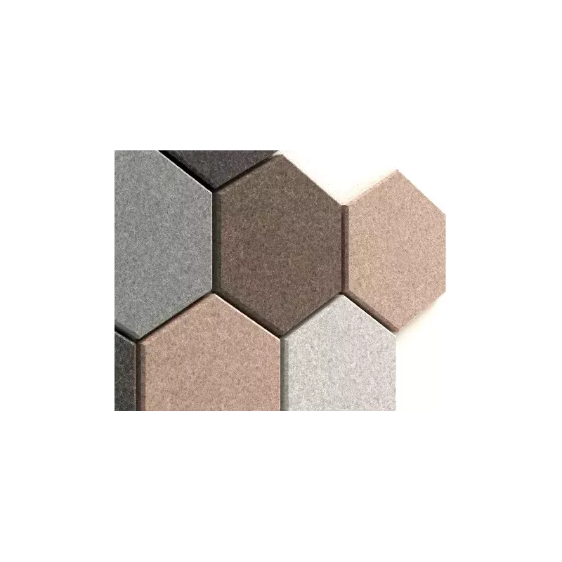 Lot de 4 panneaux acoustiques muraux forme Hexagonale So Torrent