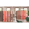 Cloison 3 panneaux acoustiques verticaux rotatifs sur base arrondie So Requena
