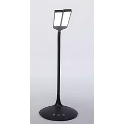 Lampe de bureau LED à 2 têtes sans fils - 2h d'autonomie - Variation d'intensité - coloris noir