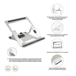 Support ergonomique pliable pour ordinateur portable