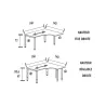 Bureau d'angle compact - hauteur fixe ou réglable - So Vera