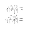 Bureau d'angle compact - hauteur fixe ou réglable - So Vera