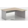 Bureau d'angle compact pied panneau avec retour So Vigo