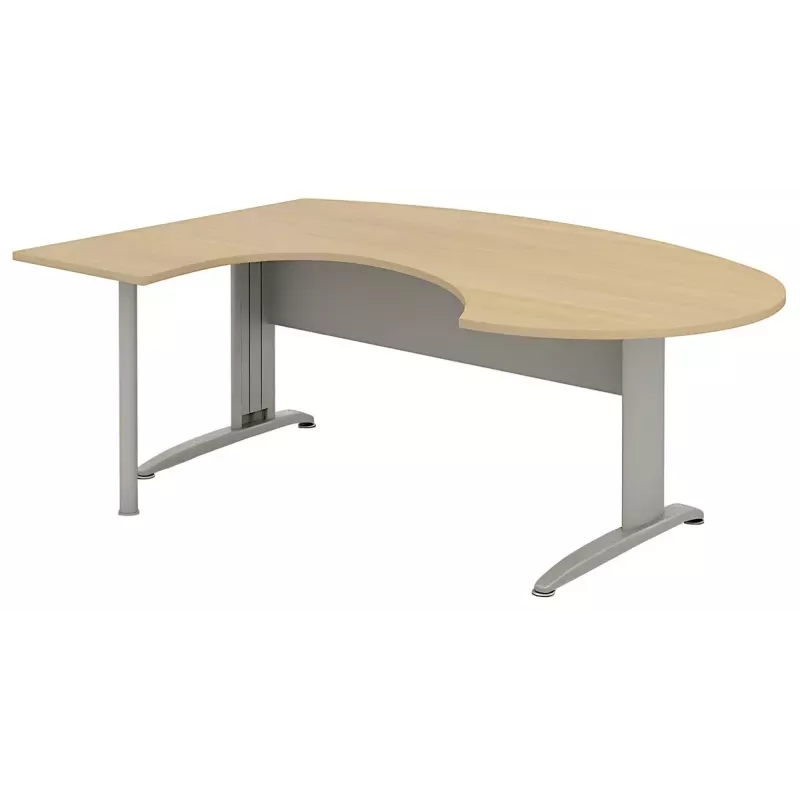 Bureau d'angle compact piètement métal So Borox
