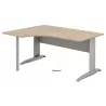 Bureau d'angle compact piètement métal So Aitana