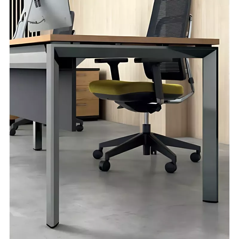 Bureau individuel avec retour piètement ouvert So Sierro