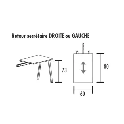 Bureau avec retour So Bedar