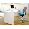 Bureau individuel forme arrondie pied panneau So Jumilla