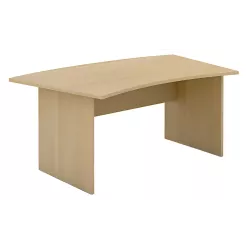 Bureau individuel forme arrondie pied panneau So Jumilla