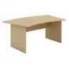 Bureau individuel forme arrondie pied panneau So Jumilla