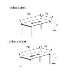 Bureau individuel sur crédence So Sierro