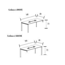 Bureau individuel sur crédence So Sierro