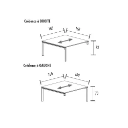 Bureau individuel sur crédence So Sierro