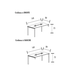 Bureau individuel sur crédence So Sierro