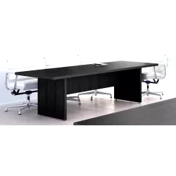 Table de réunion pieds métalliques 220 x 100 cm - jusqu'à 10 personnes So Flora