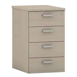 Caisson hauteur bureau mélaminé profondeur 80 cm So Almeria