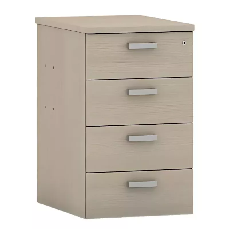 Caisson hauteur bureau mélaminé profondeur 80 cm So Almeria
