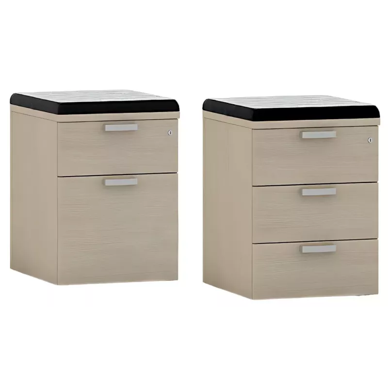 Caisson de bureau mobile mélaminé à roulettes invisibles So Alicante
