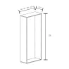 Armoire de rangement ouverte - 5 étagères - hauteur 235 cm (4 largeurs au choix) So Madrid