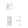 Armoire de rangement ouverte - 5 étagères - hauteur 235 cm (4 largeurs au choix) So Madrid