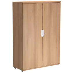 Armoire 2 portes - 4 étagères - (L : 100 cm x P : 42 cm x H : 201,40 cm) So Laroya