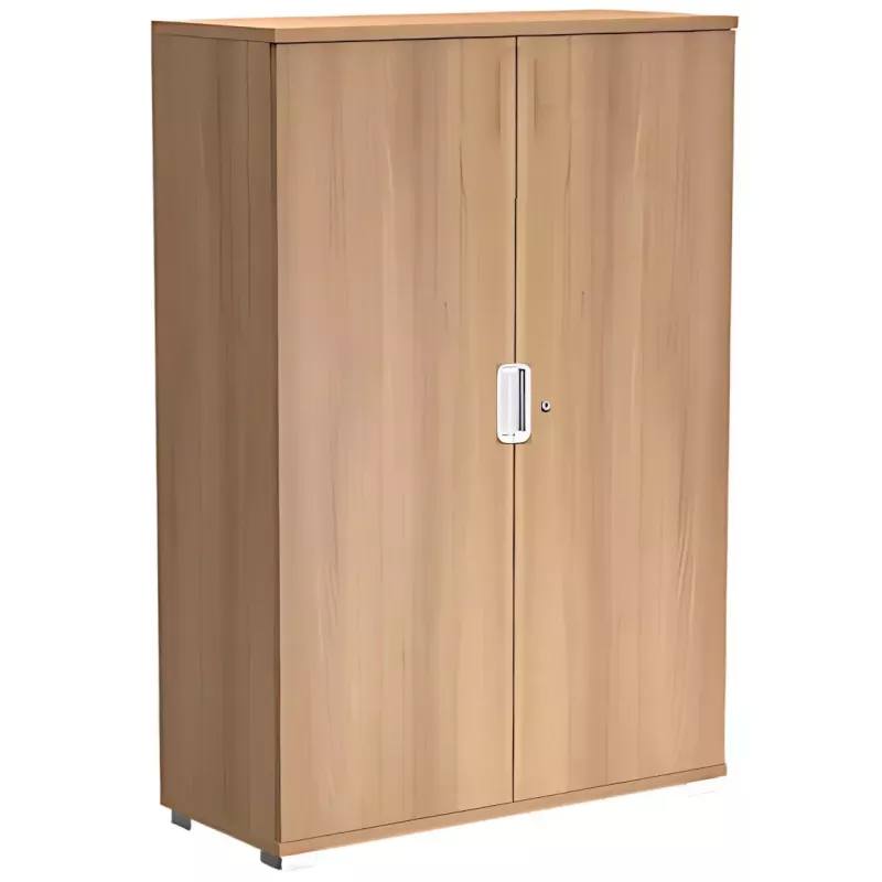 Armoire 2 portes - 4 étagères - (L : 100 cm x P : 42 cm x H : 201,40 cm) So Laroya