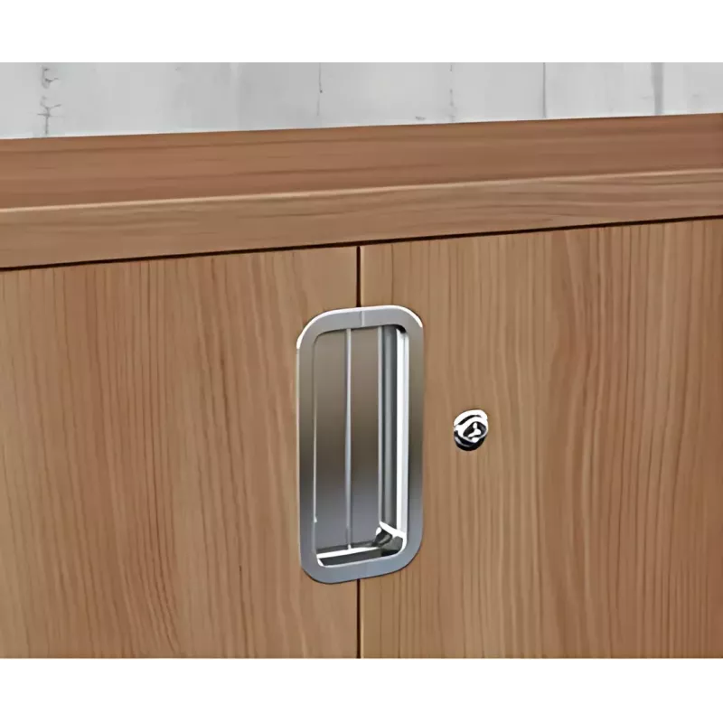 Armoire 4 portes - 2 étagères - (L : 200 cm x P : 42 cm x H : 76,60 cm) So Laroya