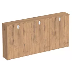 Armoire 6 portes - 9 étagères - (L : 300 cm x P : 42 cm x H : 147 cm) So Laroya