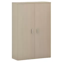 Armoire de rangement portes mélaminé 5 étagères - haut. 235 cm (4 largeurs au choix) So Madrid