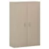 Armoire de rangement portes mélaminé 5 étagères - haut. 235 cm (4 largeurs au choix) So Madrid