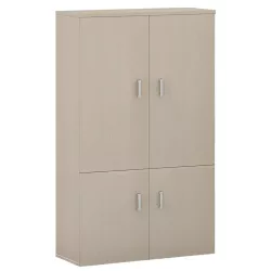 Armoire de rangement avec 4 portes - 4 étagères - hauteur 235 cm (4 largeurs au choix) So Madrid