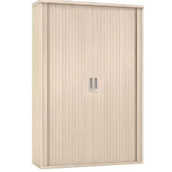 Armoire de rangement à rideaux PVC - 3 étagères - hauteur 158 cm (4 largeurs au choix) So Madrid